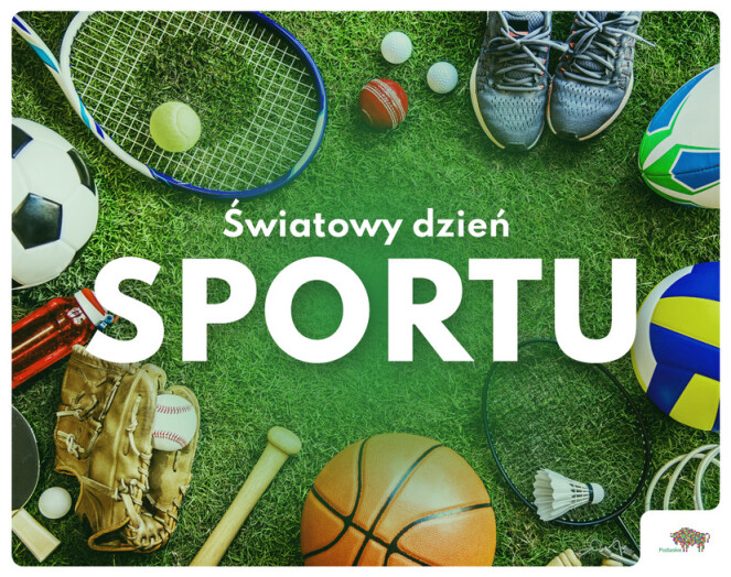 plakat reklamujący Dzień Sportu